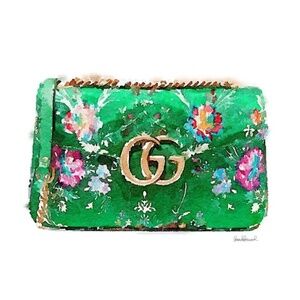 Floral Green Wall Art Decor